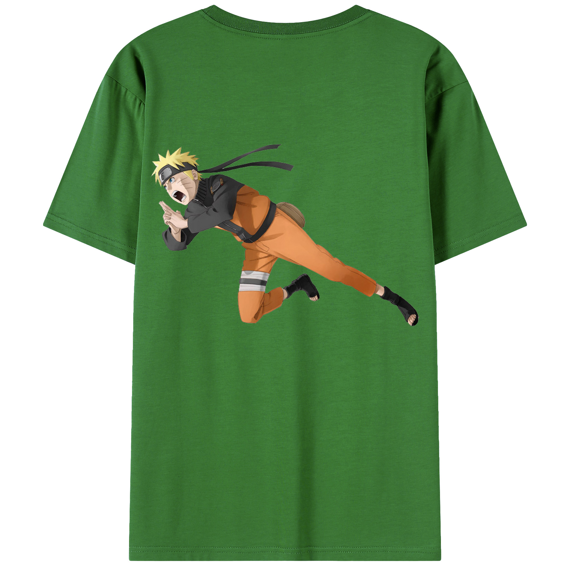 （画像用） NARUTO -ナルト- うずまき ナルト Uzumaki Naruto レディース半袖Tシャツ(バックプリント)